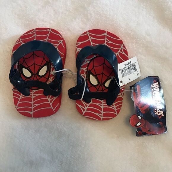 NWT Spider-Man Baby flip flops - Picture 1 of 2